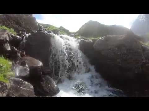 Hiking along a river, leaving the tree line behind, walking on snow | Part 2 Hampta Pass - Aug 2019