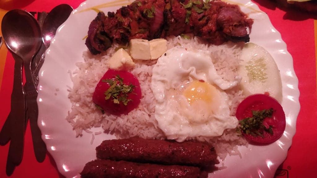 The Park Street ritual — a generous plate before an afternoon among the dead