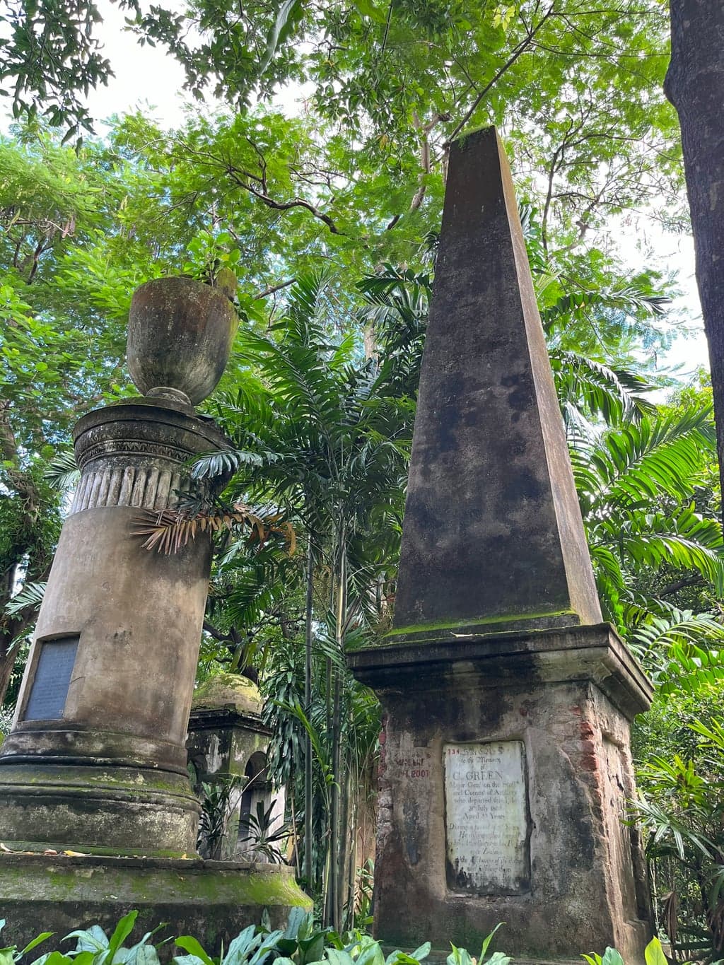 The older sections are barely navigable — the jungle doesn't care about history, it just grows